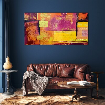 Tableau photo sur verre Compositions abstraites colorées