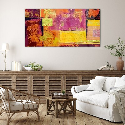 Tableau photo sur verre Compositions abstraites colorées