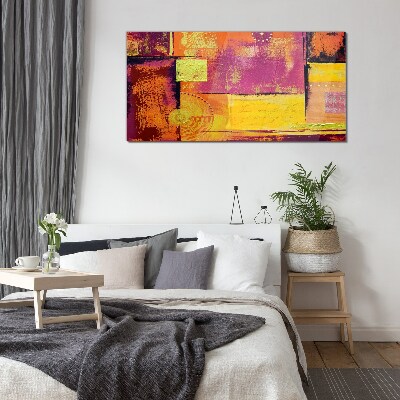 Tableau photo sur verre Compositions abstraites colorées