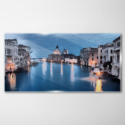 Tableau verre imprimé Venise dans la lumière du soir