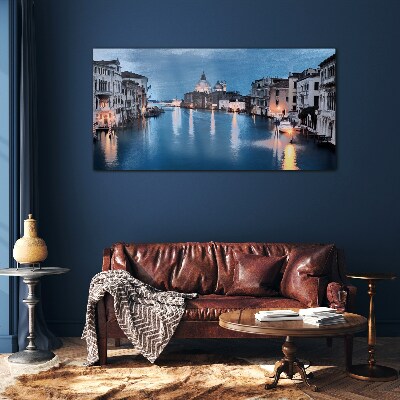 Tableau verre imprimé Venise dans la lumière du soir