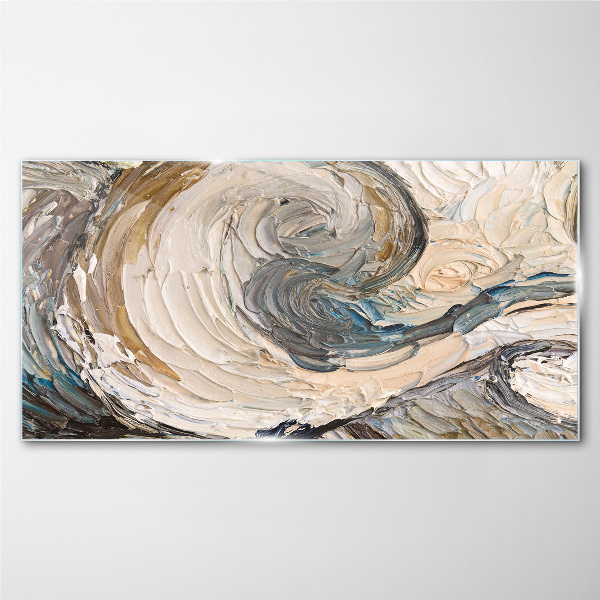 Tableau photo sur verre Ondes de couleurs dynamiques