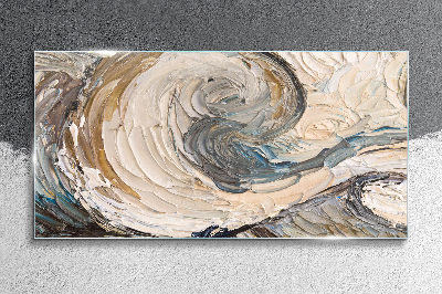 Tableau photo sur verre Ondes de couleurs dynamiques