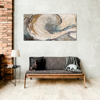 Tableau photo sur verre Ondes de couleurs dynamiques