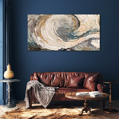 Tableau photo sur verre Ondes de couleurs dynamiques