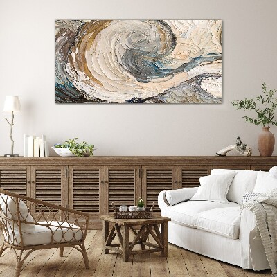 Tableau photo sur verre Ondes de couleurs dynamiques