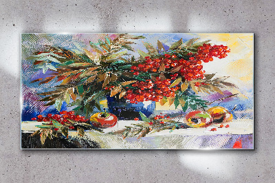 Tableau verre imprimé Bouquet de fruits au sorbier