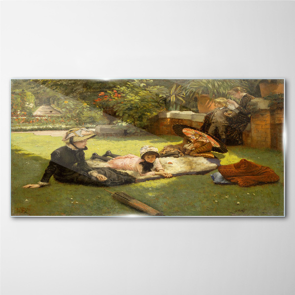 Tableau verre imprimé Un après-midi d'été dans le jardin