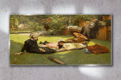 Tableau verre imprimé Un après-midi d'été dans le jardin