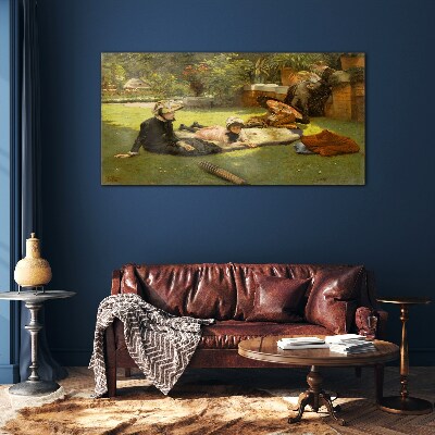 Tableau verre imprimé Un après-midi d'été dans le jardin