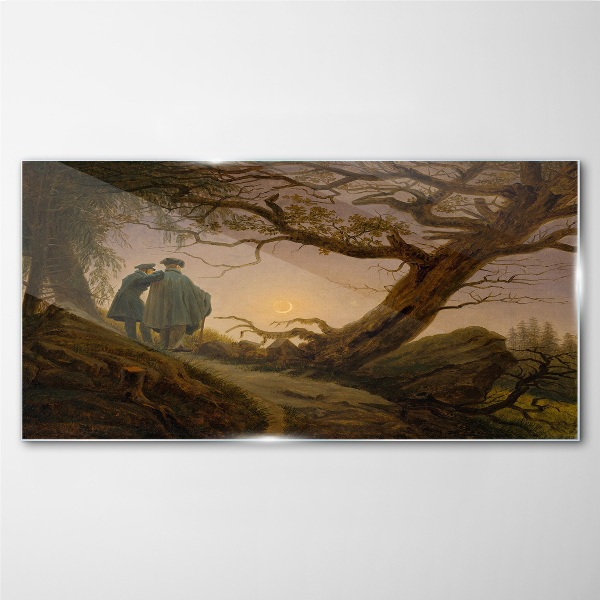 Tableau photo sur verre Coucher de soleil sur le paysage