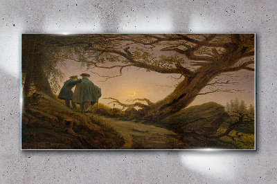 Tableau photo sur verre Coucher de soleil sur le paysage