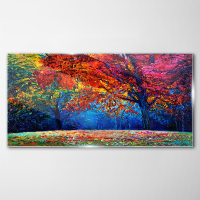 Tableau verre imprimé Paysage d'automne coloré