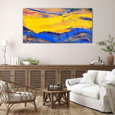 Tableau imprimé sur verre Les couleurs du ciel et de la mer