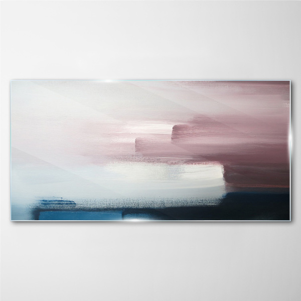 Tableau sur verre Paysage abstrait aux tons pastel