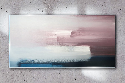 Tableau sur verre Paysage abstrait aux tons pastel