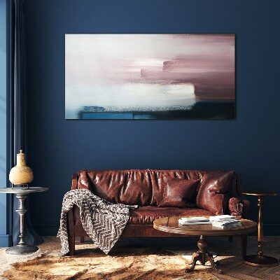 Tableau sur verre Paysage abstrait aux tons pastel