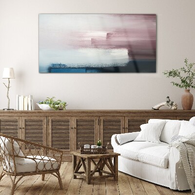 Tableau sur verre Paysage abstrait aux tons pastel