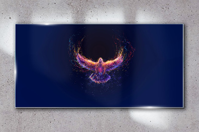 Tableau en verre Oiseau en feu