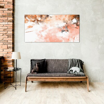 Tableau photo sur verre Reflets pastel dans l'abstraction