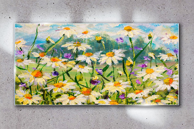 Tableau photo sur verre Un paradis floral sous le soleil d'été