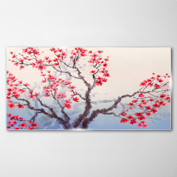 Tableau photo sur verre Paysage floral d'un arbre printanier
