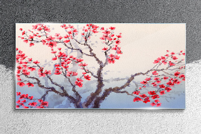 Tableau photo sur verre Paysage floral d'un arbre printanier