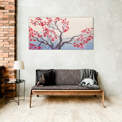 Tableau photo sur verre Paysage floral d'un arbre printanier