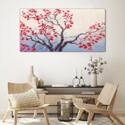 Tableau photo sur verre Paysage floral d'un arbre printanier