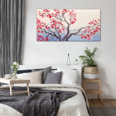 Tableau photo sur verre Paysage floral d'un arbre printanier