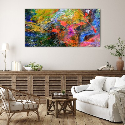 Tableau verre imprimé Le chaos coloré de la nature