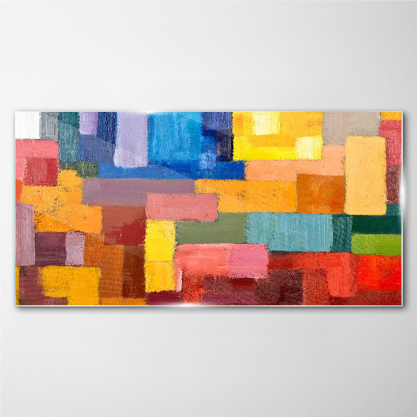 Tableau verre imprimé Compositions abstraites colorées