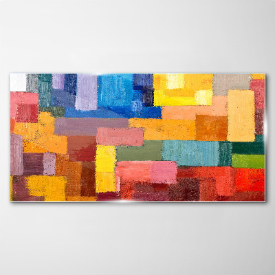 Tableau verre imprimé Compositions abstraites colorées