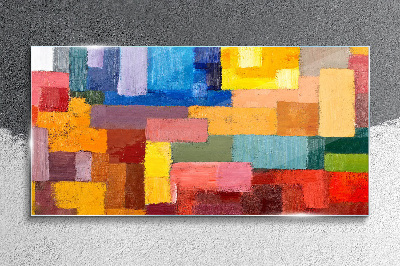 Tableau verre imprimé Compositions abstraites colorées
