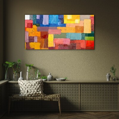 Tableau verre imprimé Compositions abstraites colorées