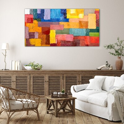 Tableau verre imprimé Compositions abstraites colorées