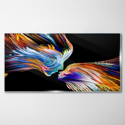 Tableau photo sur verre Les couleurs de l'amour et des émotions