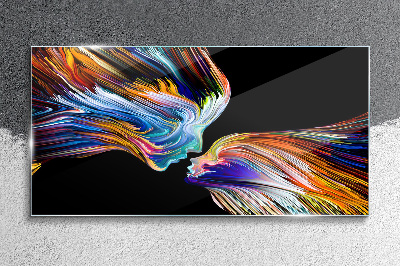 Tableau photo sur verre Les couleurs de l'amour et des émotions