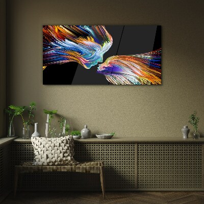 Tableau photo sur verre Les couleurs de l'amour et des émotions