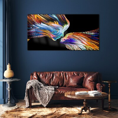 Tableau photo sur verre Les couleurs de l'amour et des émotions
