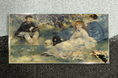 Tableau verre imprimé Pique-nique d'été au parc