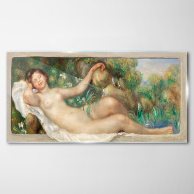 Tableau photo sur verre Paix dans le jardin d'été