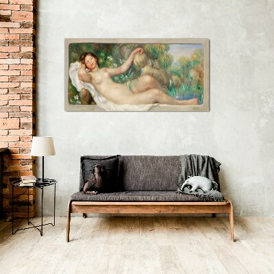 Tableau photo sur verre Paix dans le jardin d'été