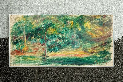 Tableau en verre Paysage verdoyant dans la lumière d'été