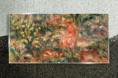 Tableau en verre Un après-midi d'été dans le jardin