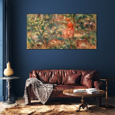 Tableau en verre Un après-midi d'été dans le jardin