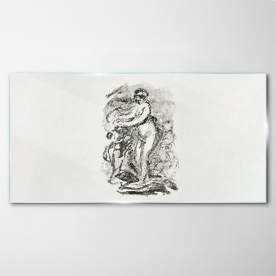 Tableau photo sur verre Une figure en mouvement