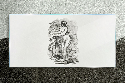 Tableau photo sur verre Une figure en mouvement