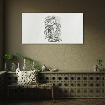 Tableau photo sur verre Une figure en mouvement