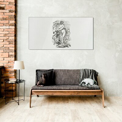 Tableau photo sur verre Une figure en mouvement
